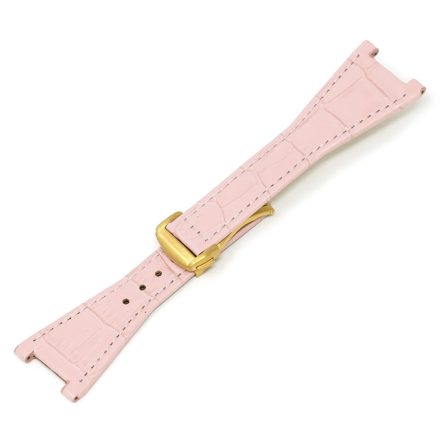 Croc Embossed Strap for Omega Constellation Quadra