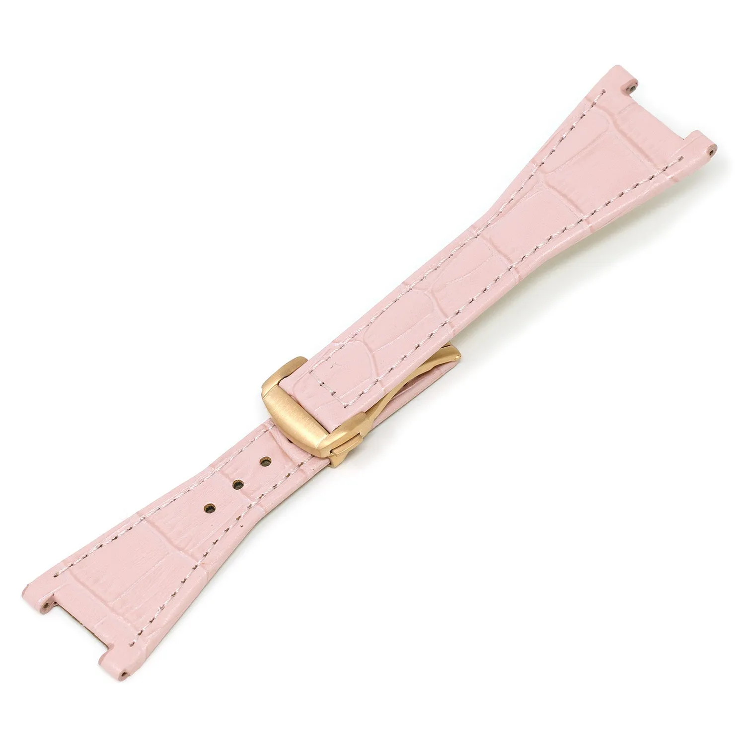 Croc Embossed Strap for Omega Constellation Quadra