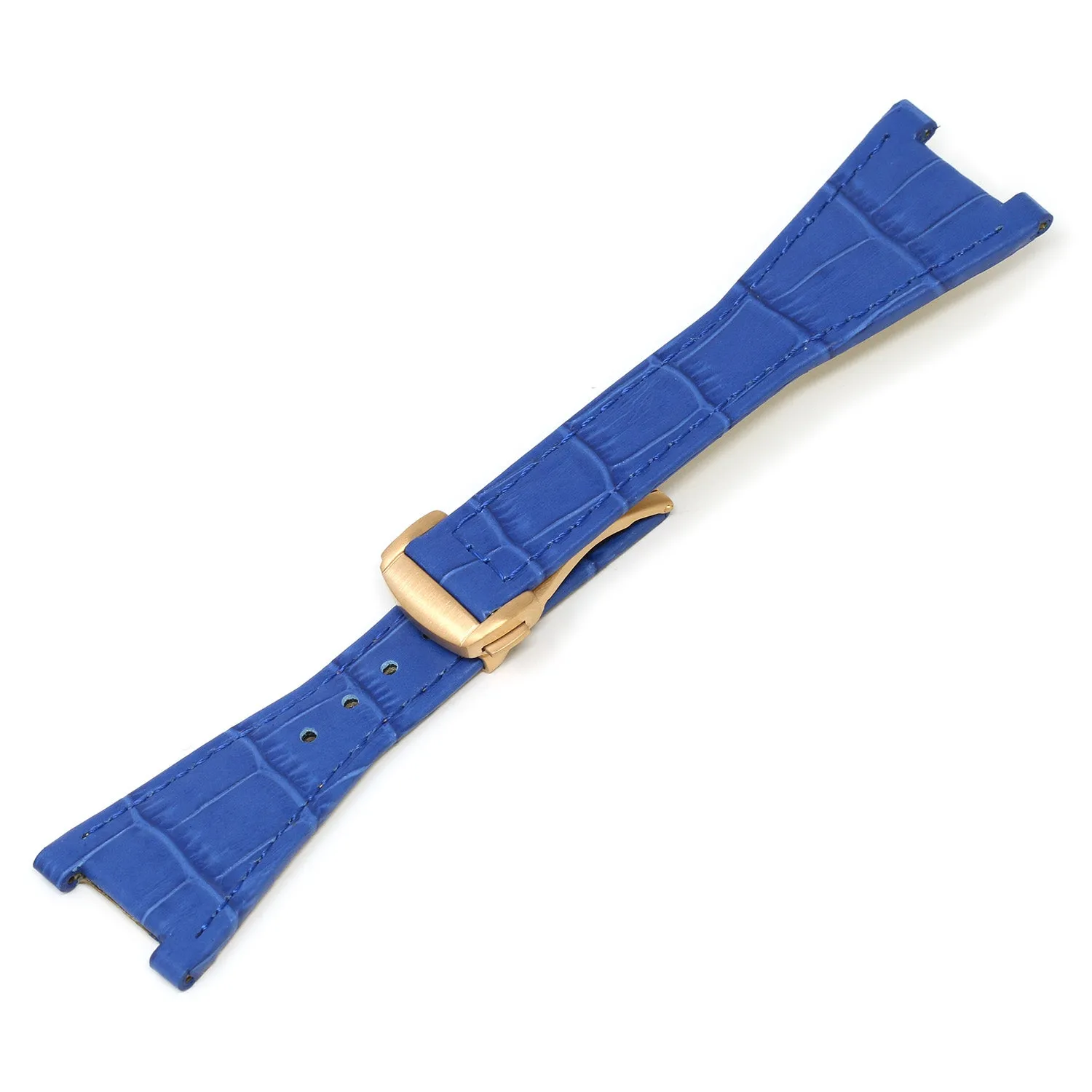 Croc Embossed Strap for Omega Constellation Quadra