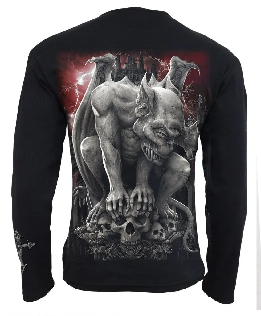 CUSTODIAN - Zip Side Ribbed Gothic Long sleeve