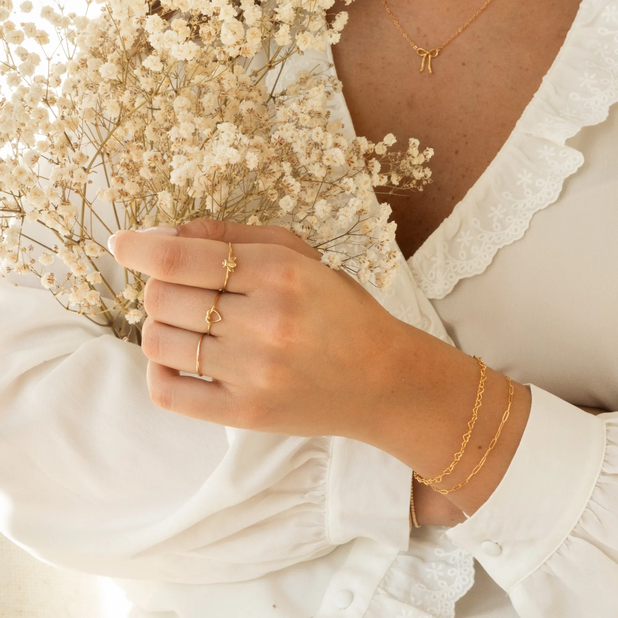 Dainty Paperclip Chain Bracelet
