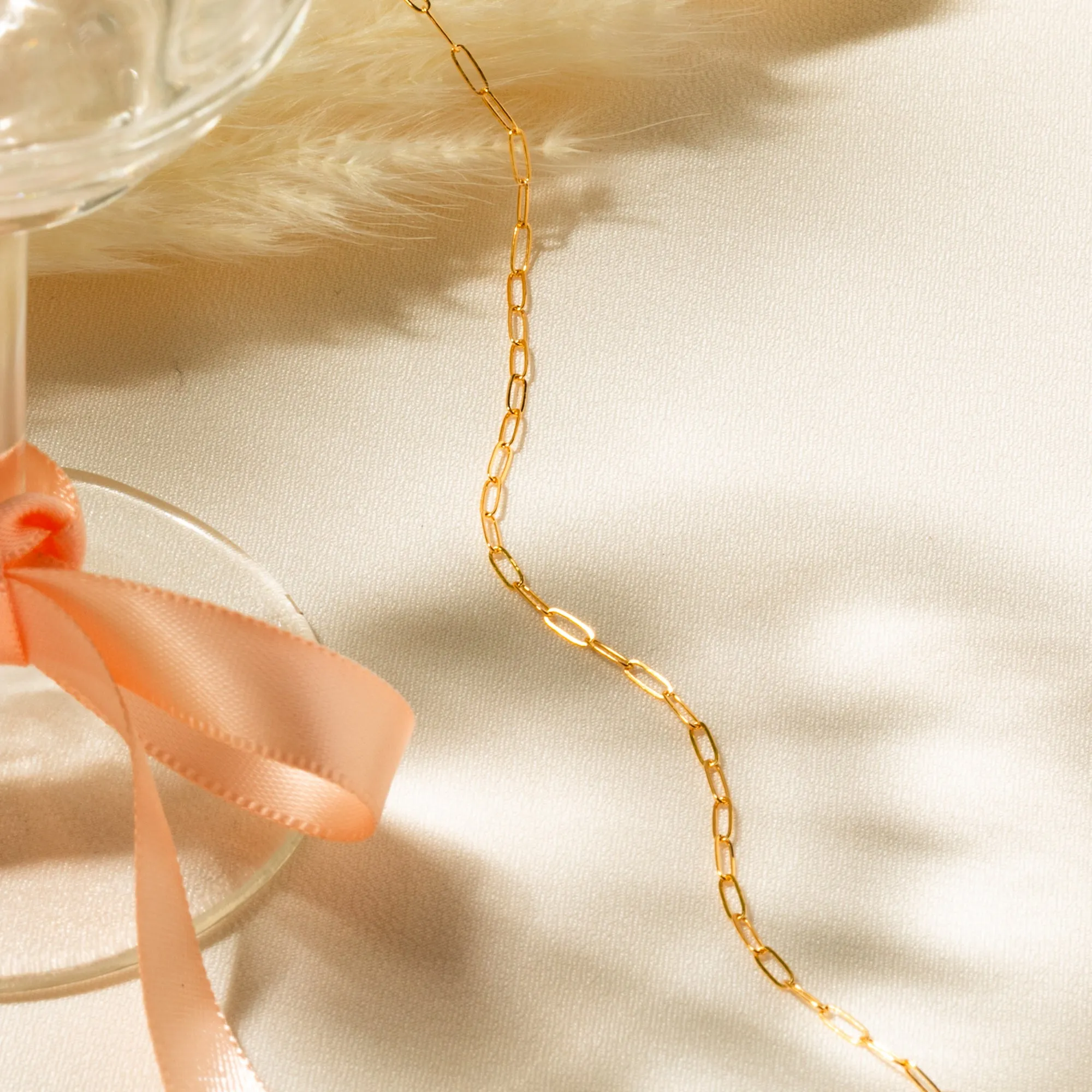 Dainty Paperclip Chain Bracelet