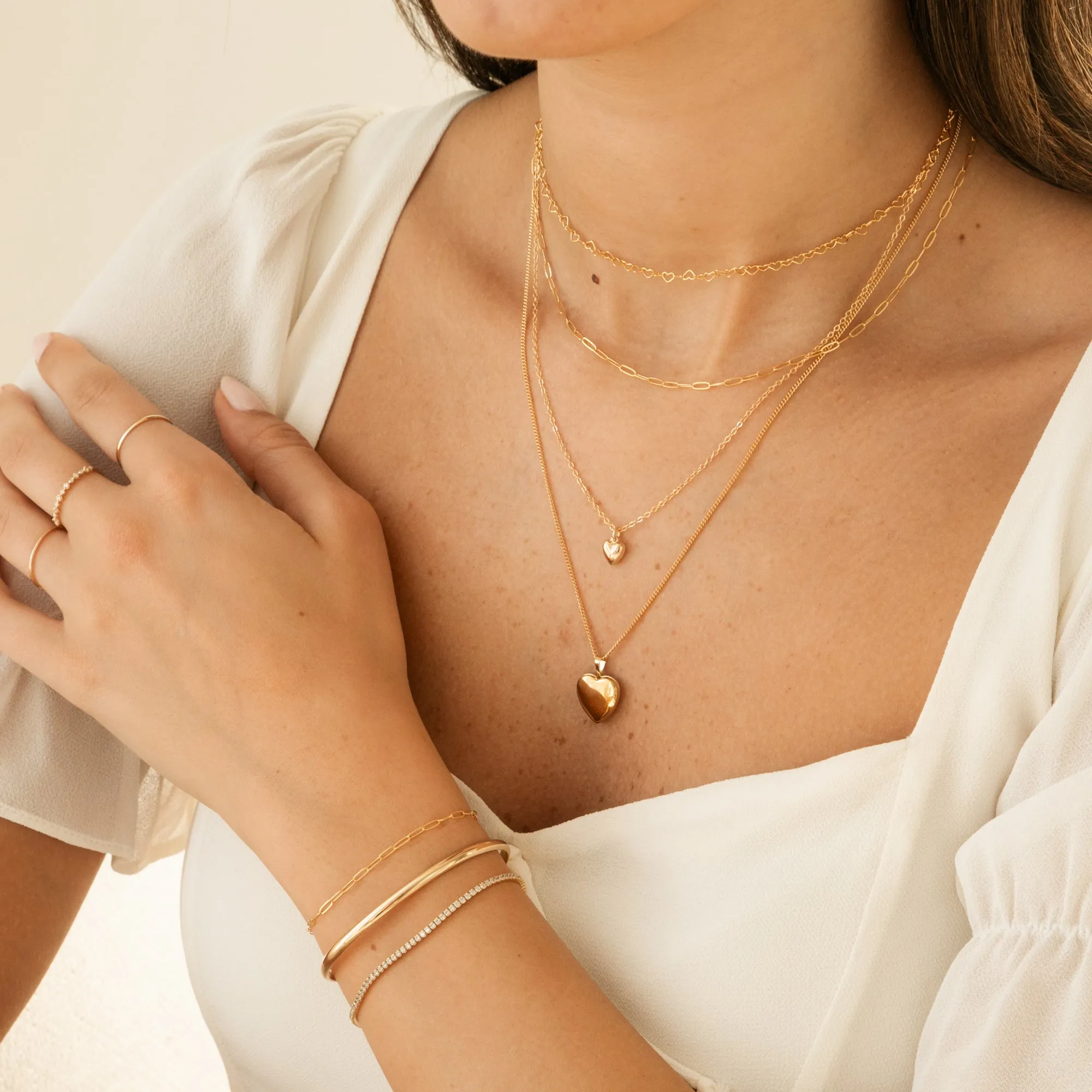 Dainty Paperclip Chain Bracelet