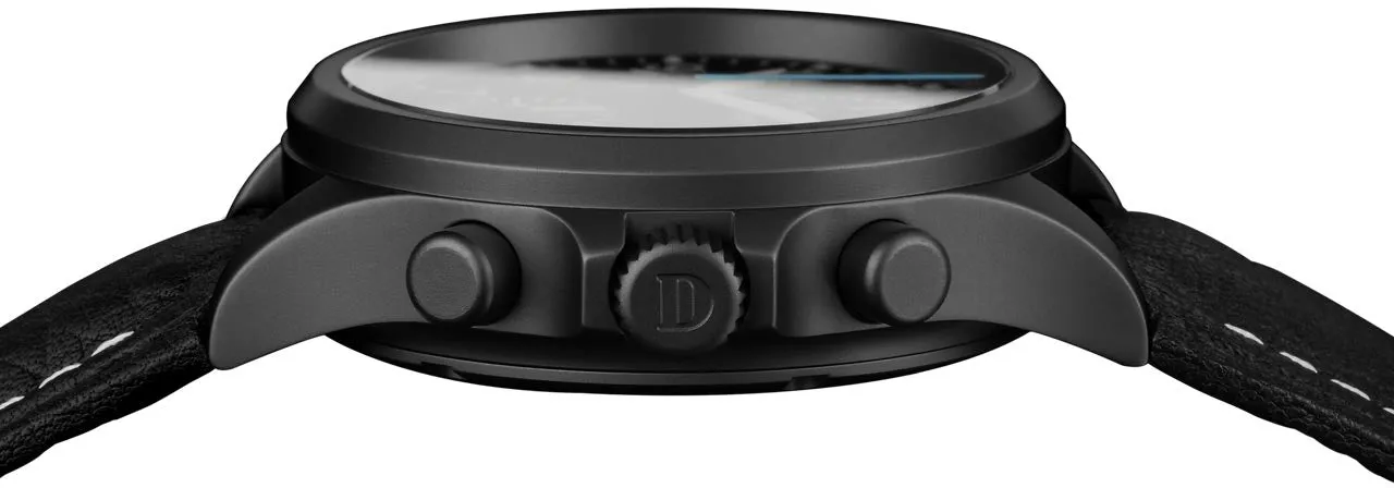 Damasko Watch DC 58 Black PVD Leather Pin D