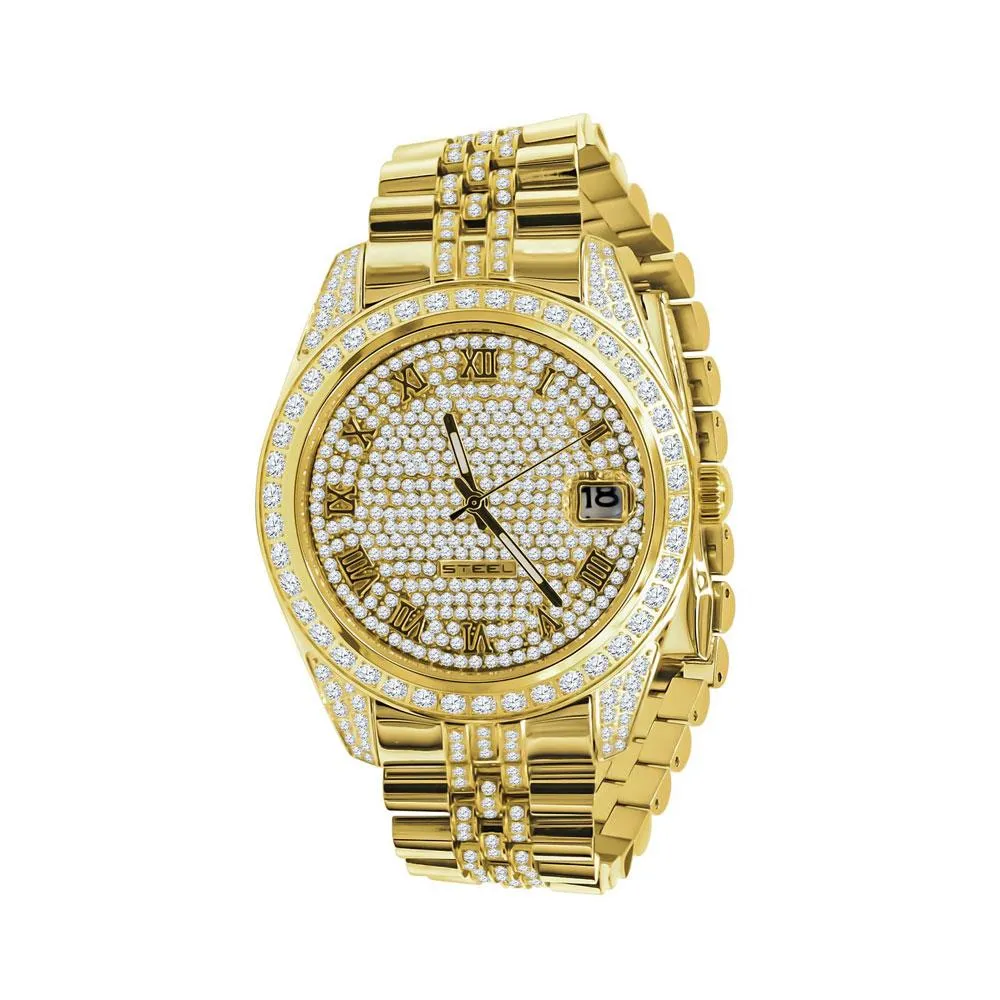 Date Jubilee Iced CZ Bling Bling Watch