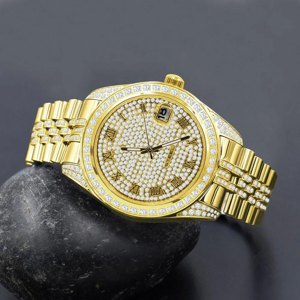 Date Jubilee Iced CZ Bling Bling Watch