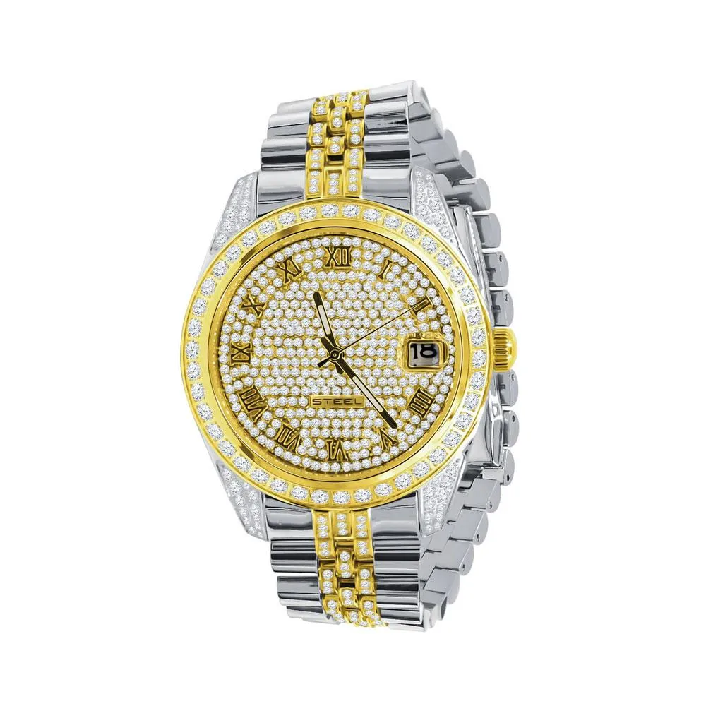 Date Jubilee Iced CZ Bling Bling Watch