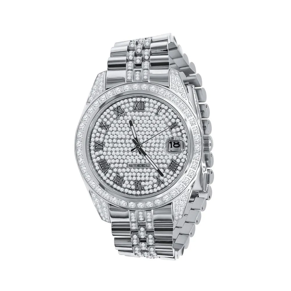 Date Jubilee Iced CZ Bling Bling Watch