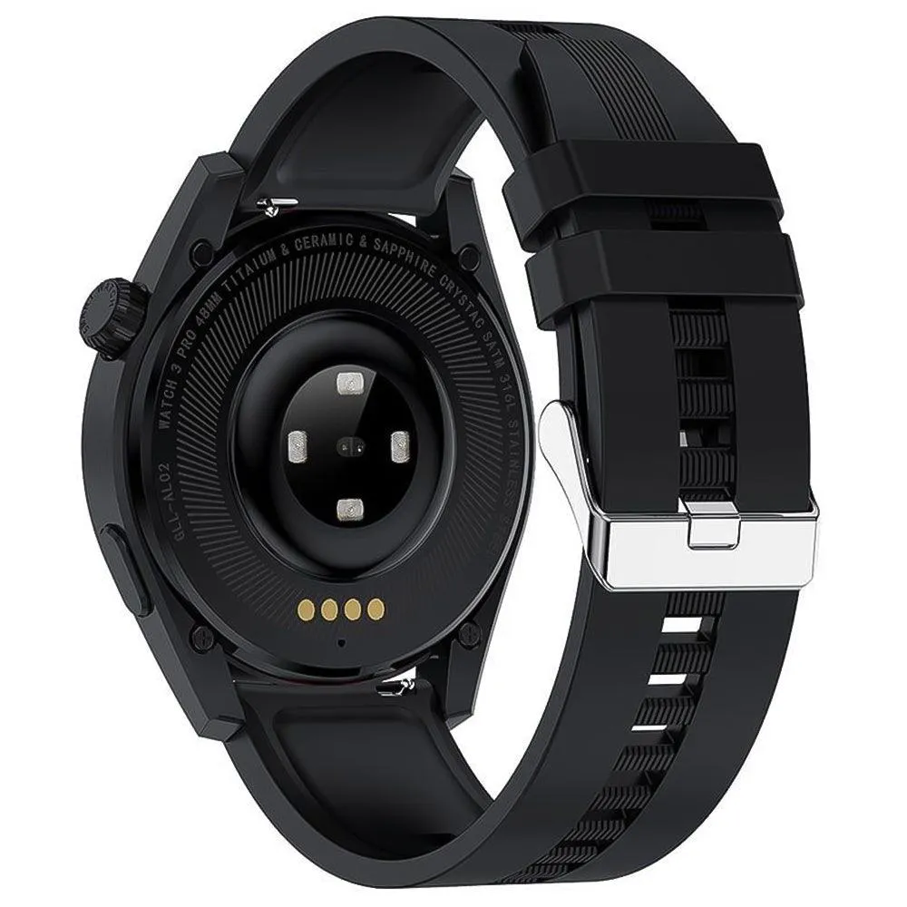 Devia Smart Watch Pro 5 WT047 (20mm) Black Aluminum Case With Black Sport Strap