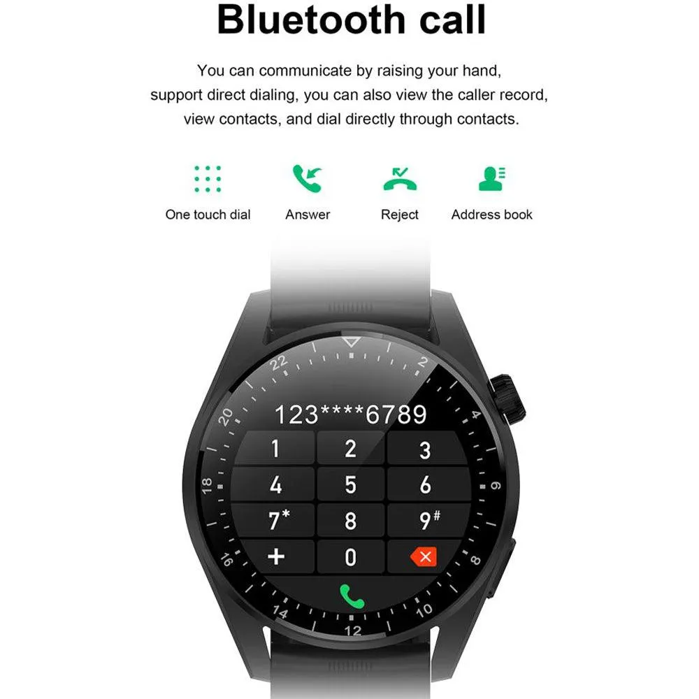Devia Smart Watch Pro 5 WT047 (20mm) Black Aluminum Case With Black Sport Strap