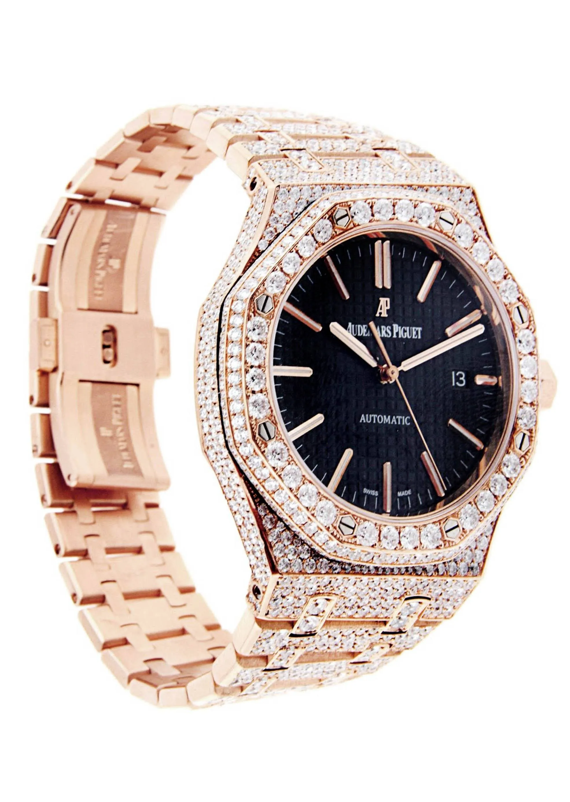 Diamond Audemars Piguet Royal Oak | 18K Pink Gold | 41 Mm