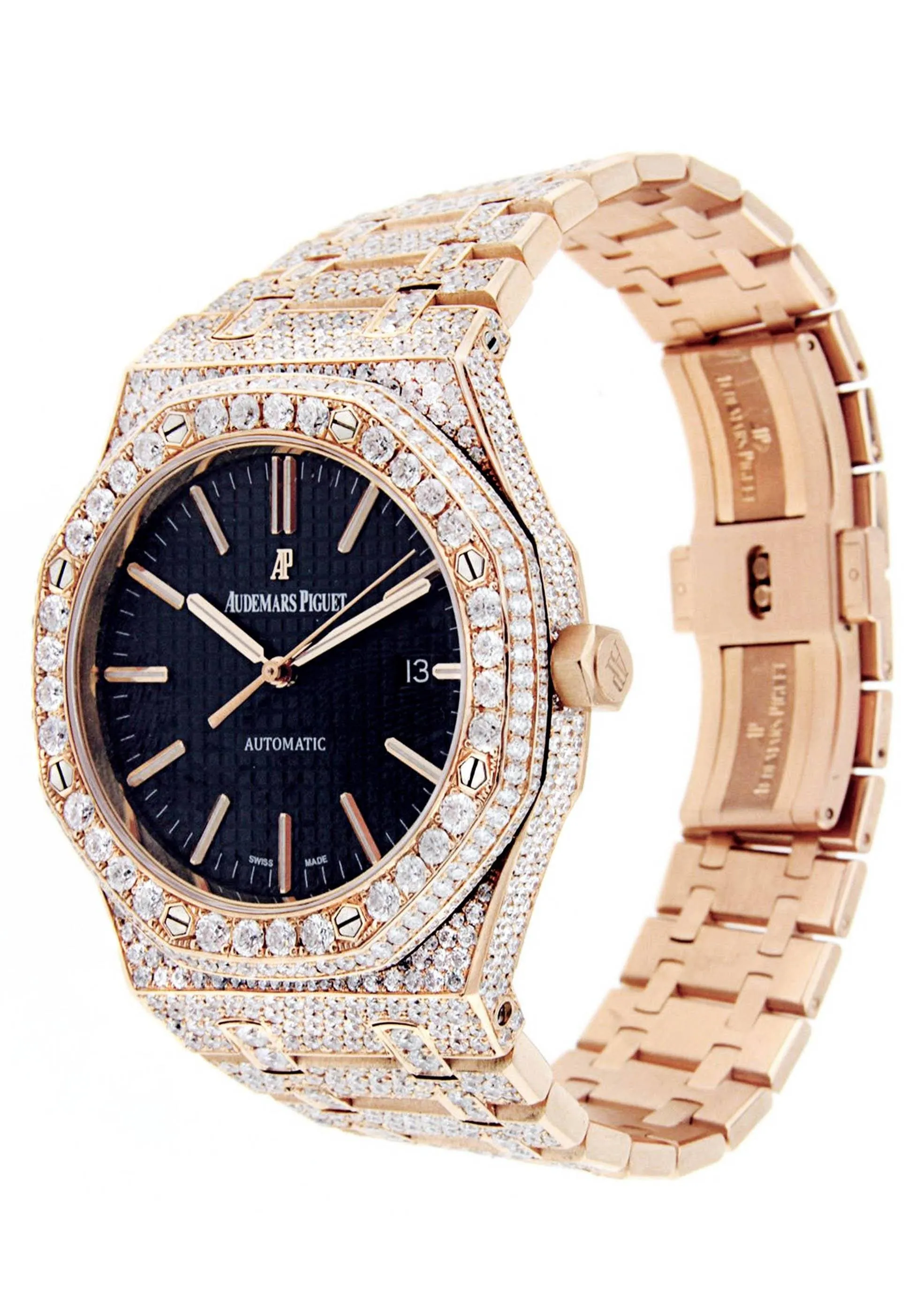 Diamond Audemars Piguet Royal Oak | 18K Pink Gold | 41 Mm