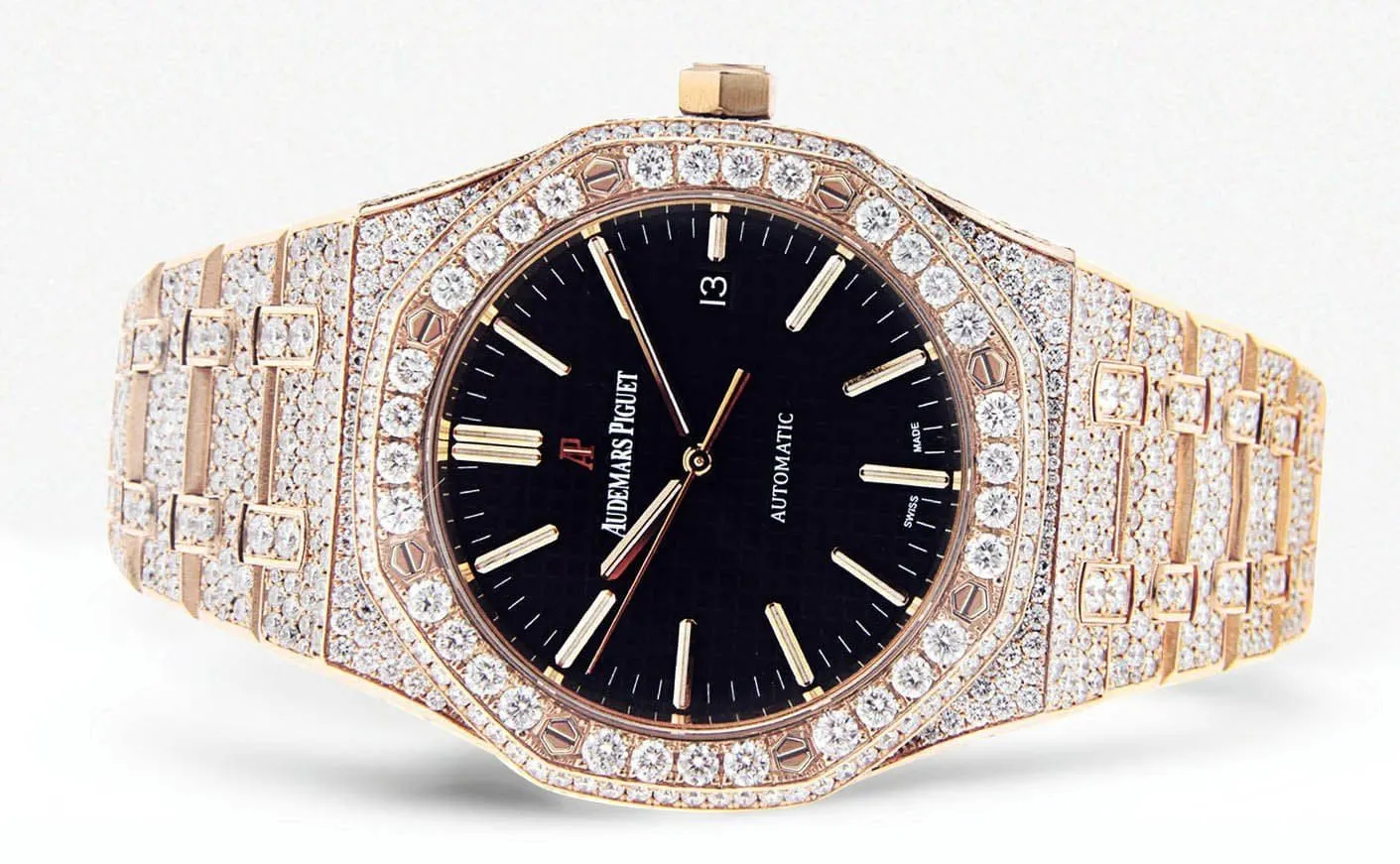 Diamond Audemars Piguet Royal Oak | 18K Pink Gold | 41 Mm