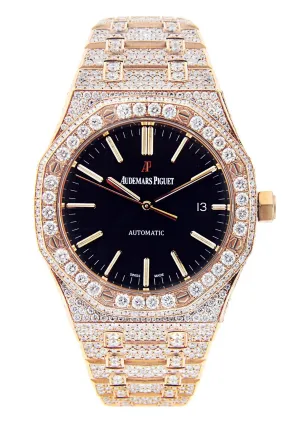 Diamond Audemars Piguet Royal Oak | 18K Pink Gold | 41 Mm