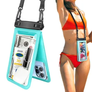 Double Space Water Resistant Phone Pouch Underwater Phone Dry Bags for Beach Pool