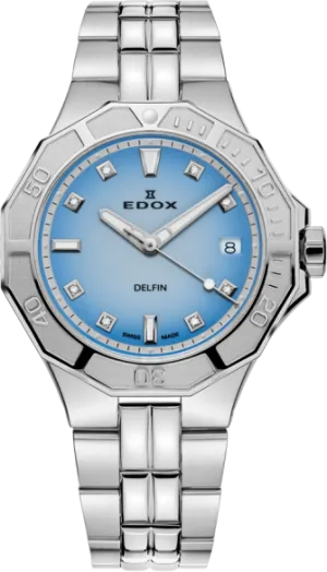 Edox Watch Delfin Diver Date Lady Marianna Gillespie Special Edition