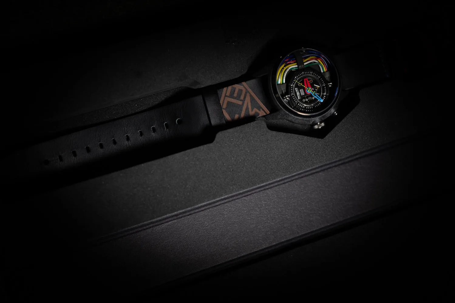 Electricianz Nylon Carbon Z 42mm Black Leather