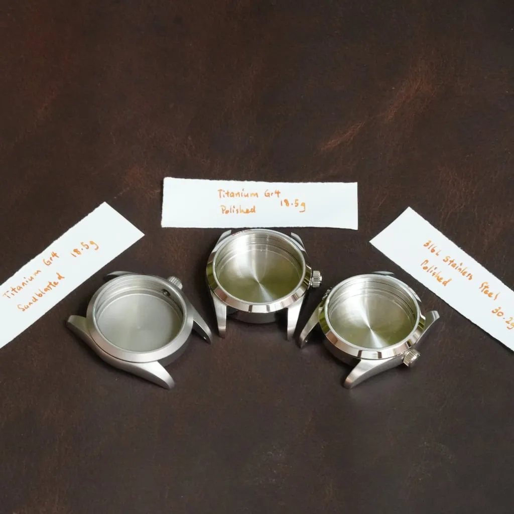Explorer Watch Case - 36mm [ULTRA THIN EDITION / TITANIUM SANDBLASTED]