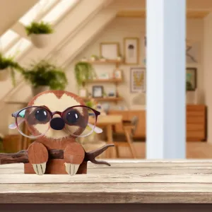 Eyeglasses Holder Eyes Glasses Display Stand Animal Wooden Eyeglasses Holder Home Decor-Style 1