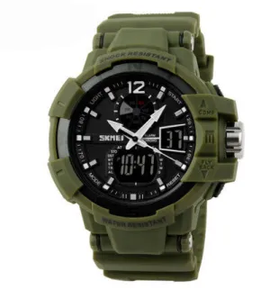 Fashion Outdoor Men Boy Sports Watches SKMEI Brand LED Digital Quartz Multifunction Waterproof Military Watch Dress Wristwatches