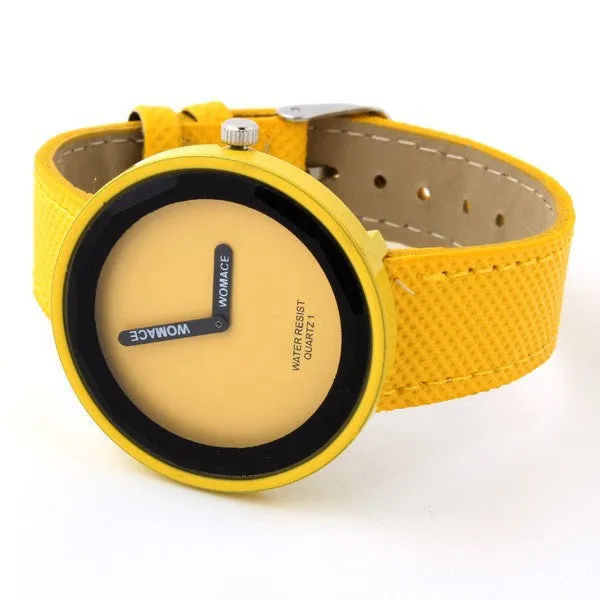 Fashion watch Women's Watch Minimalism Round Dial Candy Color
