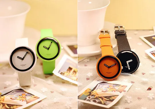 Fashion watch Women's Watch Minimalism Round Dial Candy Color