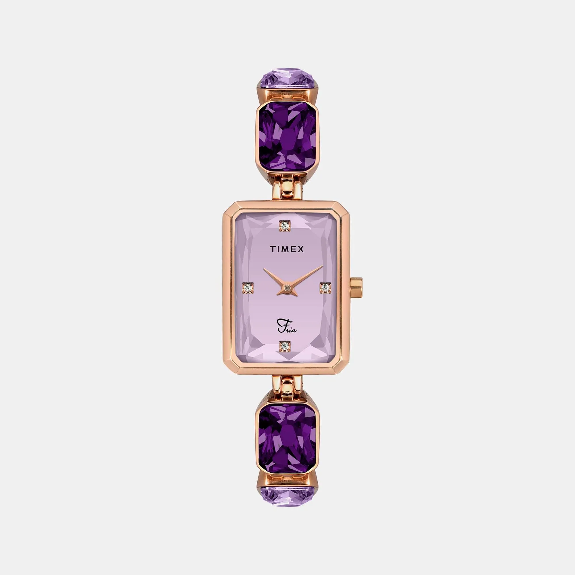 Fria Women's Lavender Analog Stainless Steel Watch TWEL16901