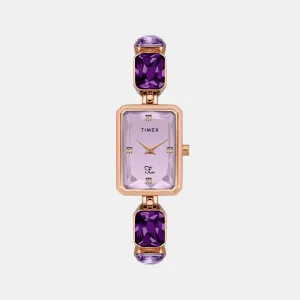 Fria Women's Lavender Analog Stainless Steel Watch TWEL16901