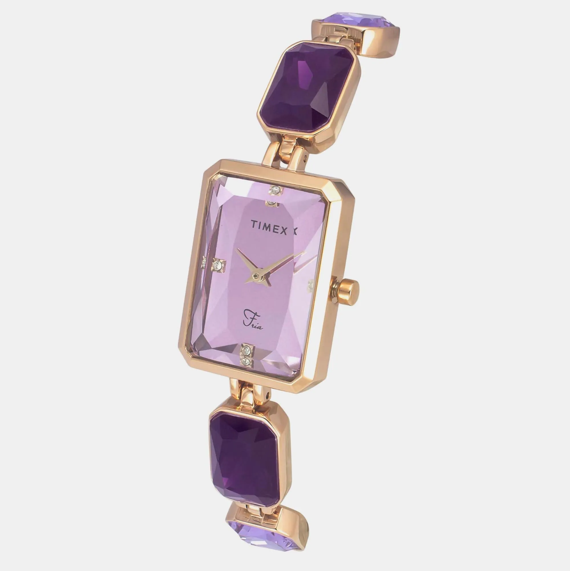 Fria Women's Lavender Analog Stainless Steel Watch TWEL16901