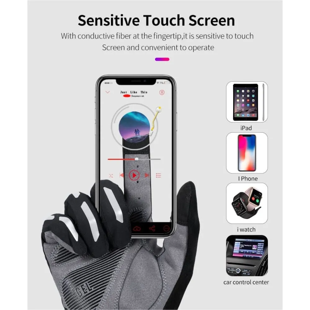 Full Finger Half Finger Anti Slip Reflective Cycling Gloves