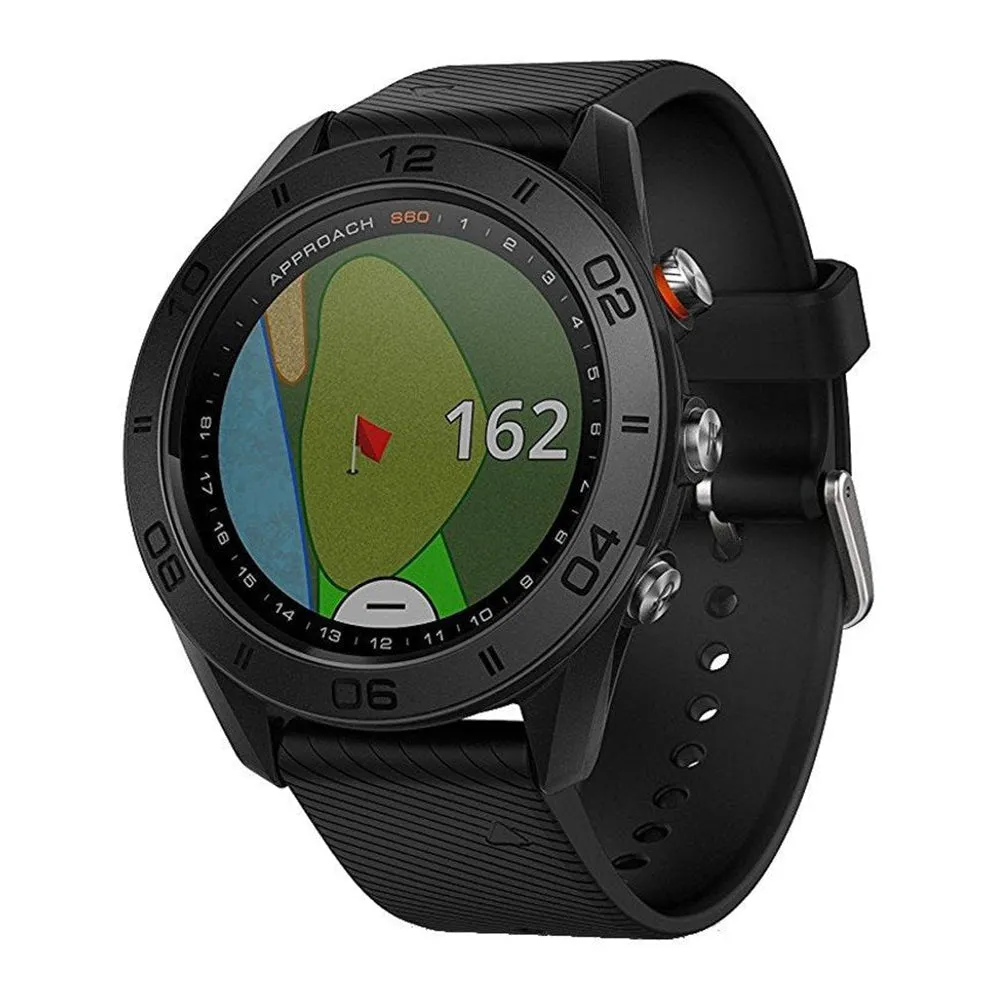 Garmin Approach S60 GPS White Silicone Band Multicolored Dial Smart Watch - 010-01702-01