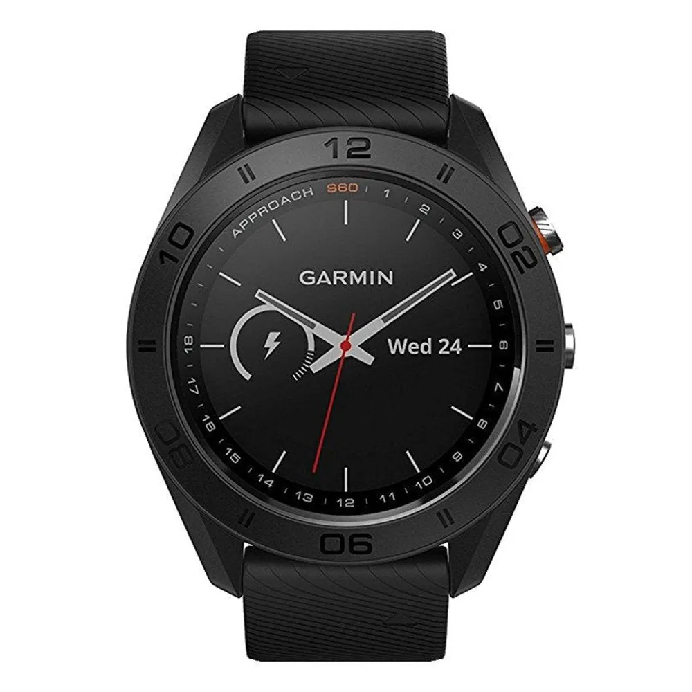 Garmin Approach S60 GPS White Silicone Band Multicolored Dial Smart Watch - 010-01702-01