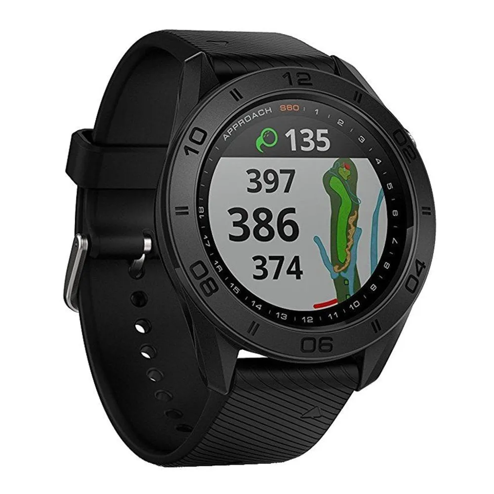 Garmin Approach S60 GPS White Silicone Band Multicolored Dial Smart Watch - 010-01702-01