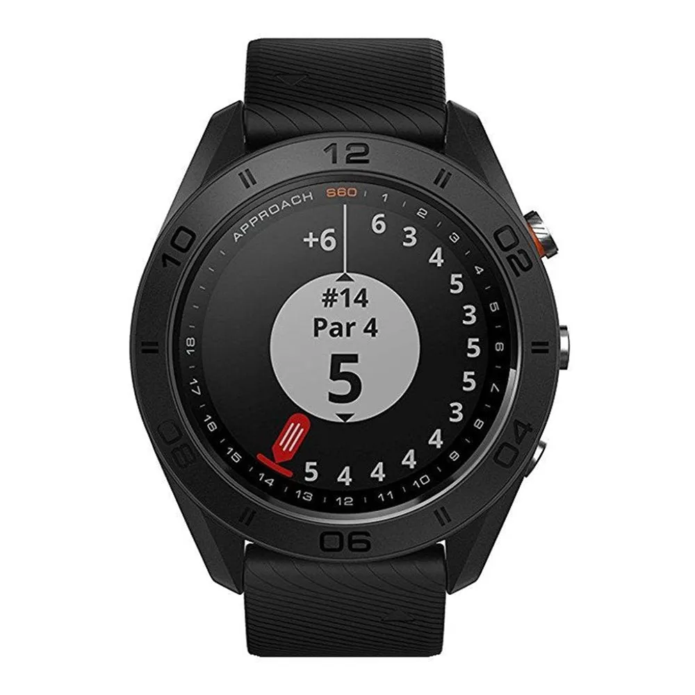 Garmin Approach S60 GPS White Silicone Band Multicolored Dial Smart Watch - 010-01702-01