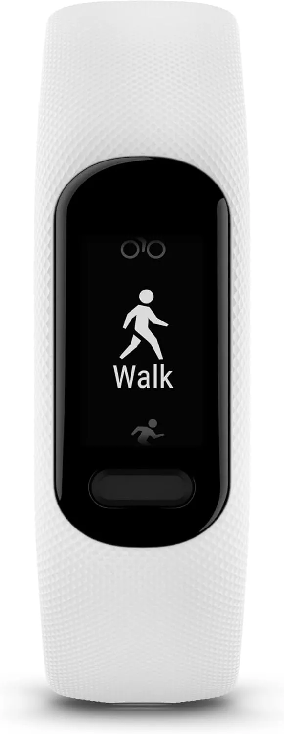 Garmin vvosmart 5, Fitness Tracker, Long-Lasting Battery, Simple Design, White