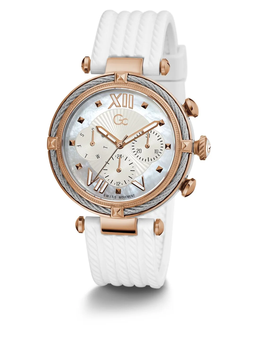 GC Ladies Wrist Watch White - Y16004L1Mf