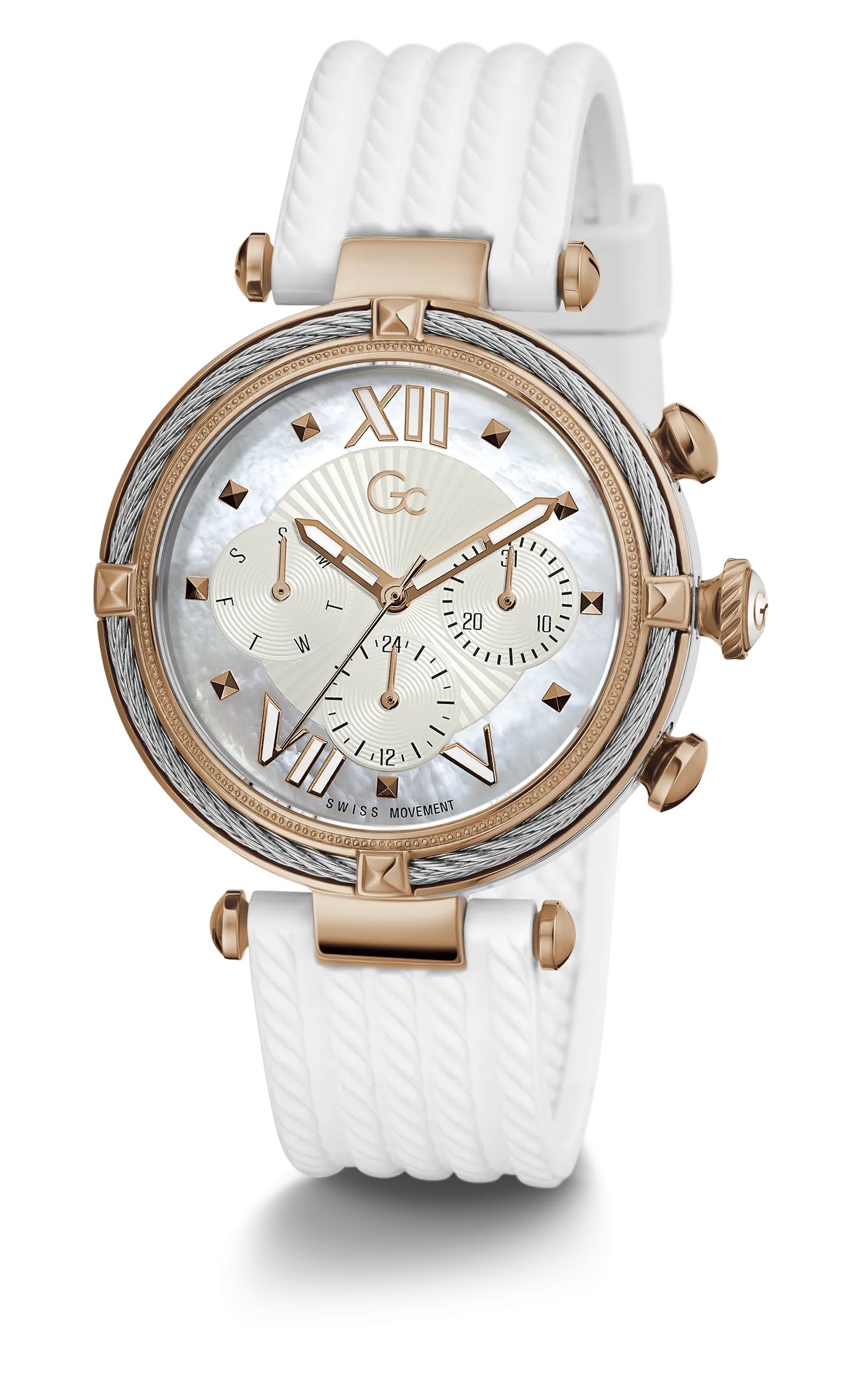 GC Ladies Wrist Watch White - Y16004L1Mf