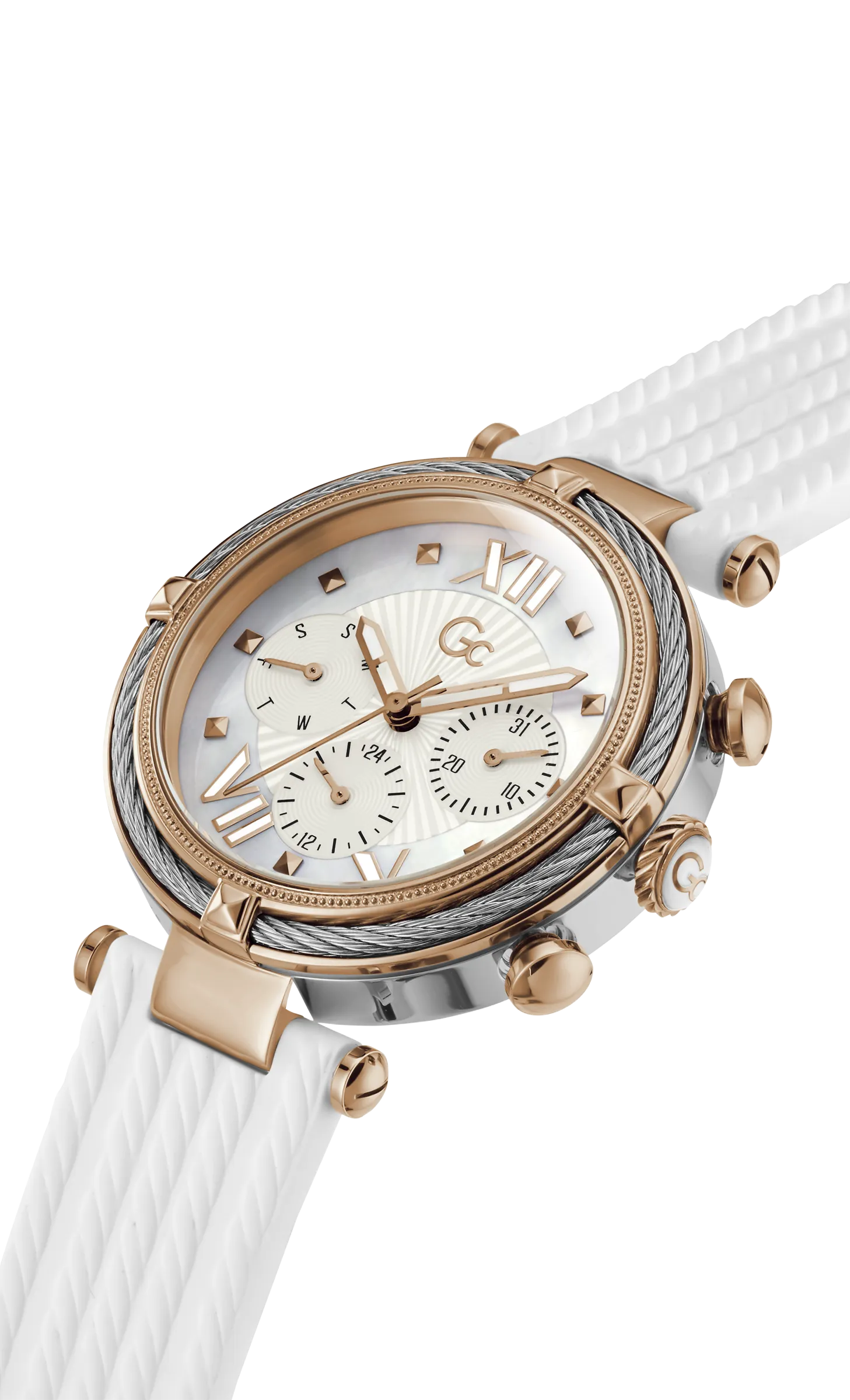 GC Ladies Wrist Watch White - Y16004L1Mf