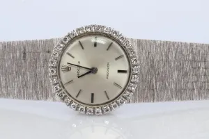 Genuine Rolex Watch. Diamond Bezel Ladies ROLEX 2649 Precision.