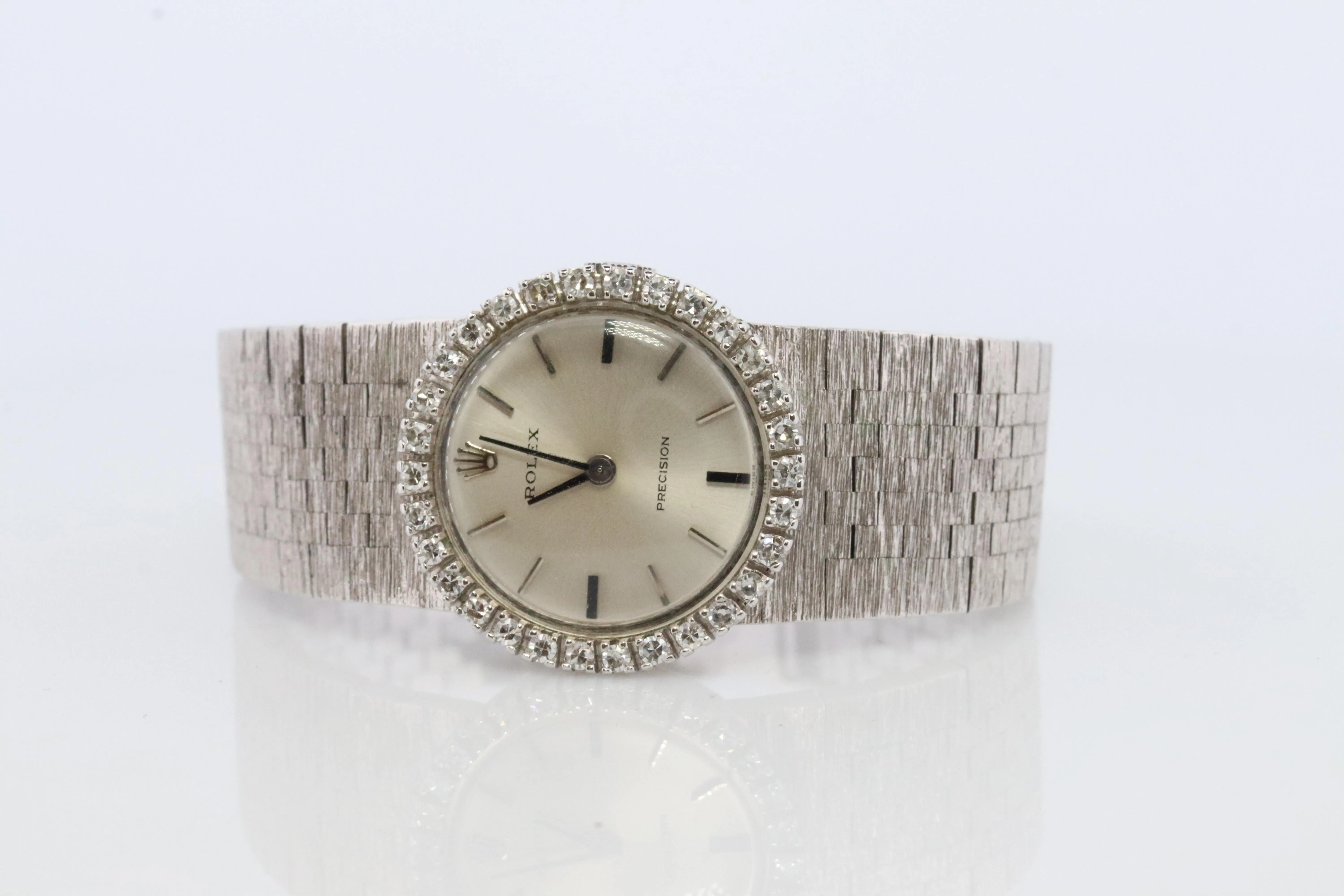 Genuine Rolex Watch. Diamond Bezel Ladies ROLEX 2649 Precision.