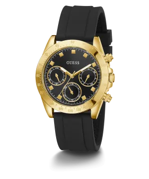 Guess Eclipse Black Silicone Strap Women's Watch GW0315L1