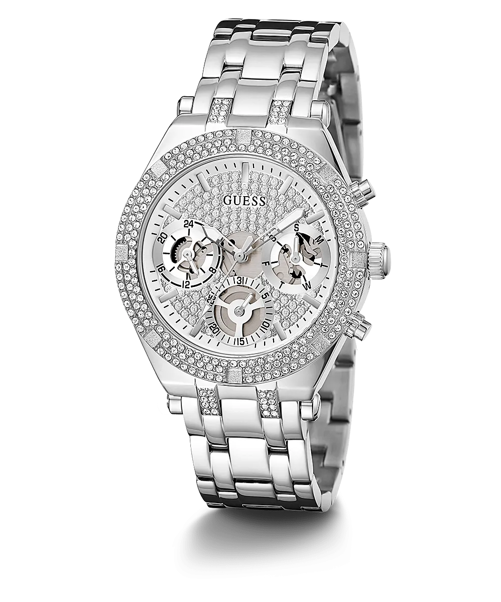 Guess Heiress Silver Glitz Women's Watch GW0440L1