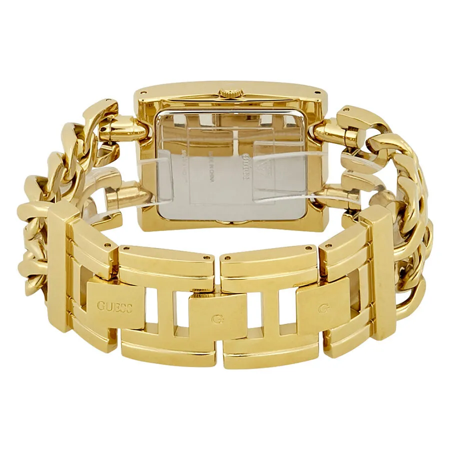 Guess Mod Gold Sunray Dial Ladies Bangle Watch W0072L1