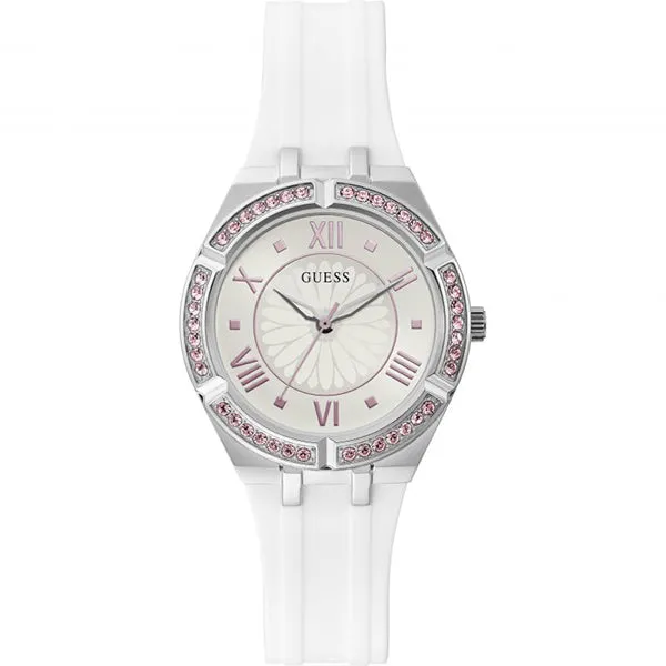 Guess Sparkling Pink Silicone Women's Watch GW0032L1