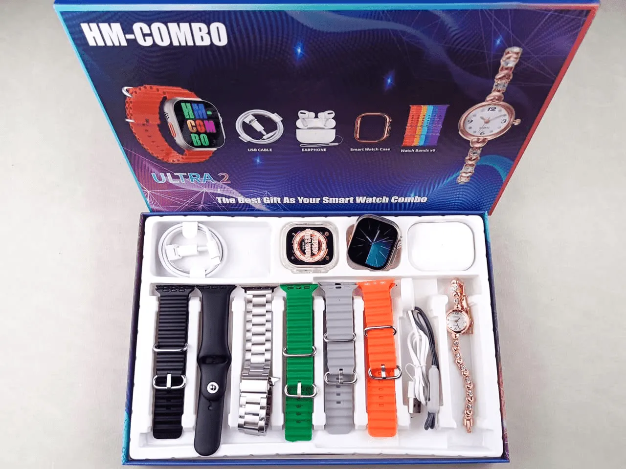 HM-Combo Ultra 2 Smart Watch   Airpods
