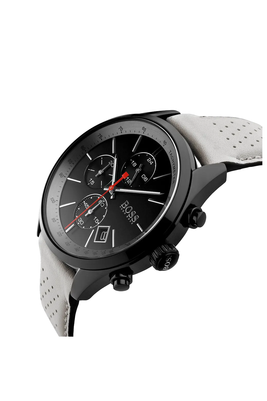 Hugo Boss Grand Prix Black Ion Plated Chronograph Mens Watch