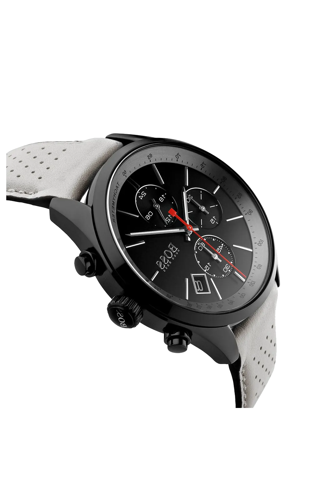 Hugo Boss Grand Prix Black Ion Plated Chronograph Mens Watch