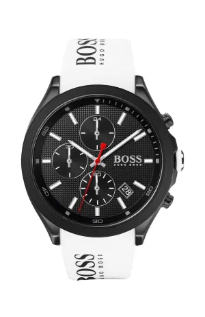 Hugo Boss Velocity Silicone Black Dial Men's Watch 1513718