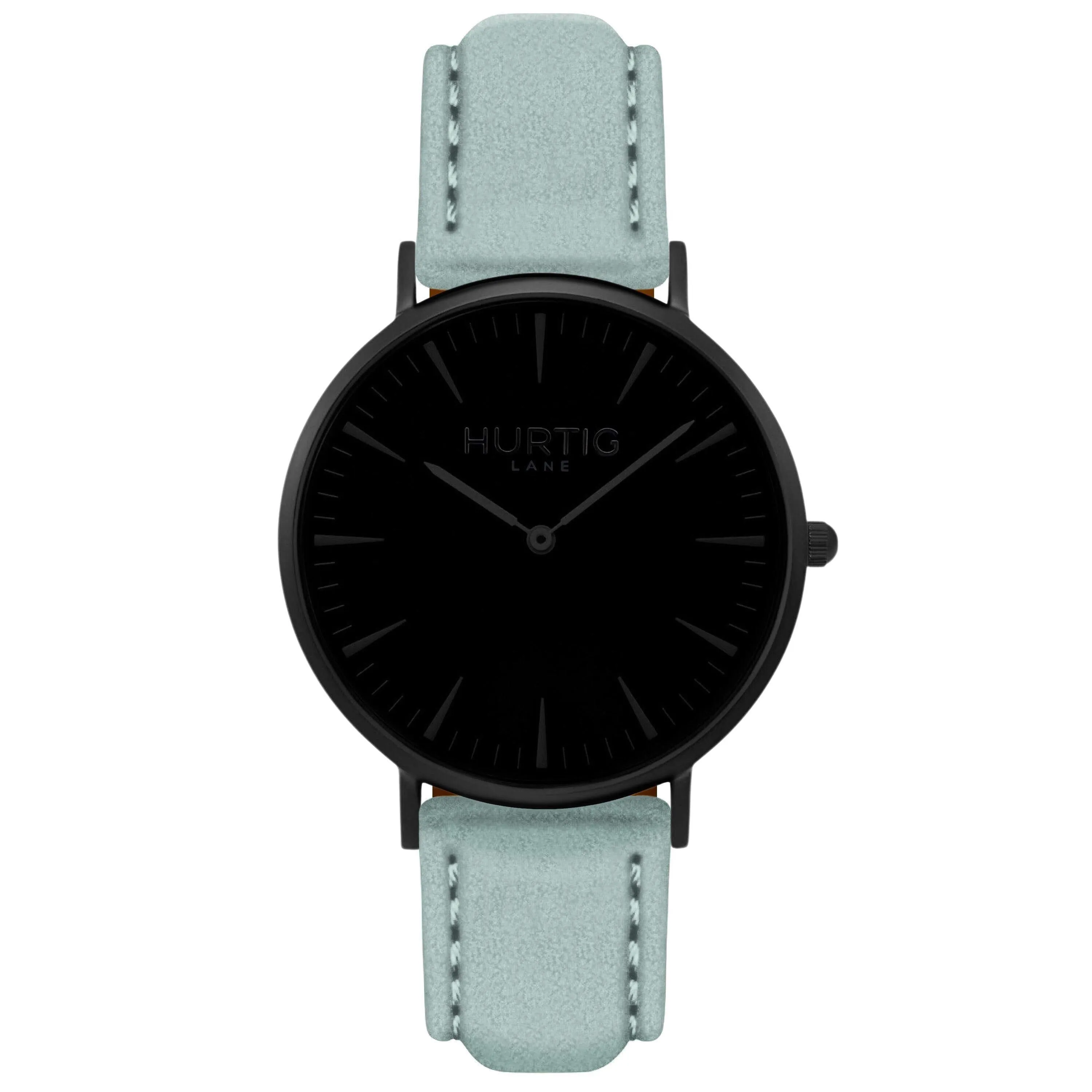 Hymnal Vegan Watch Tweed All Black & Camel Brown