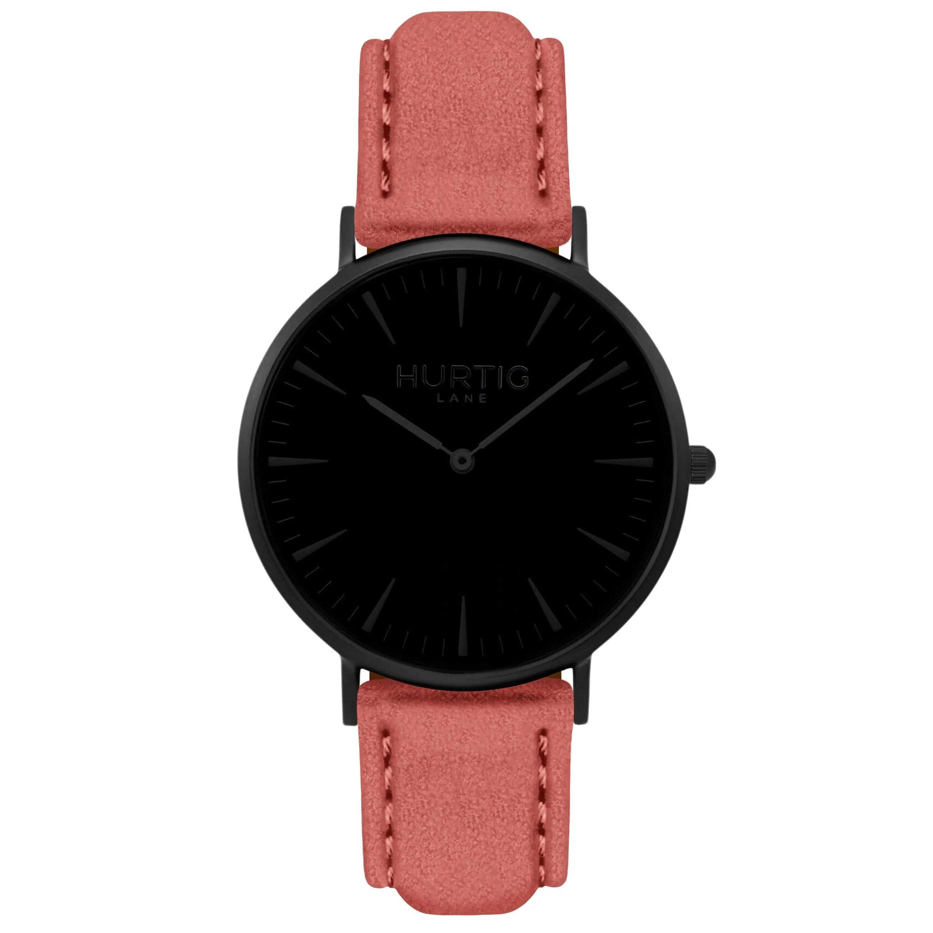 Hymnal Vegan Watch Tweed All Black & Camel Brown